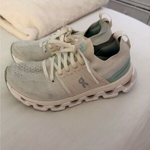 Mint and White Sneakers